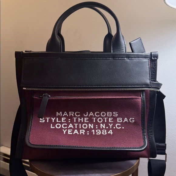 Marc Jacobs The Inside Out Jacquard Medium Tote Bag - Picture 1 of 13